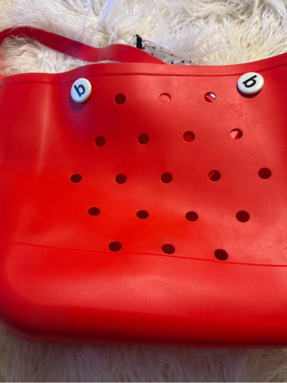 BOGG BAG Red Perforated Women's Tote